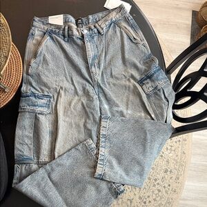 H&M Men's Blue Cargo Jeans